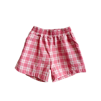 Shorts pour enfants personnalisables, pantalons mi-longs à carreaux, shorts de sport décontractés, pantalons multicolores, shorts unis pour bébé, culottes d'été