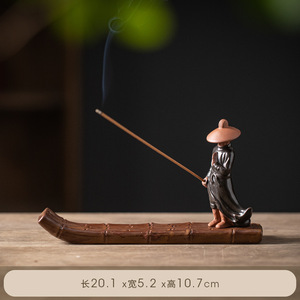 Wuyang cerámica china Jianghu hilo antiguo quemador <span class=keywords><strong>de</strong></span> incienso soporte <span class=keywords><strong>de</strong></span> incienso hogar interior Zen BUR - Product Image 6