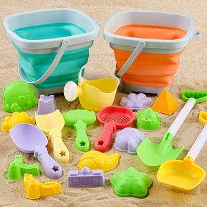Juego de Herramientas de Playa para Niños, Cubo Plegable de Plástico para Excavar Arena, Recipiente para Arena, Juguete para Bebés, Niños y Niñas - Product Image 3