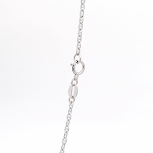 Radiant Unisex Shiny White Pt950 Fine <b>Link</b> <b>Cable</b> Necklace For Daily Occasion Minimalist Premium Platinum Jewelry - Product Image 5