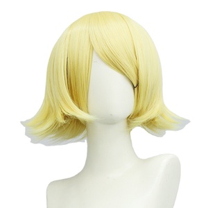 ขายส่งVocAloid <span class=keywords><strong>Rin</strong></span>/<span class=keywords><strong>Len</strong></span> Kagamineวิกผมคอสเพลย์ 14 นิ้วสั้นหยิกGolden Syntheticอะนิเมะคอสเพลย์เครื่องแต่งกายผมวิกผมสําหรับงานปาร์ตี้ - Product Image 2