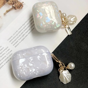 Étui porte-clés de luxe en coquille de perle étui souple antichoc pour <span class=keywords><strong>Apple</strong></span> <span class=keywords><strong>Airpods</strong></span> 1 2 3 pour étui <span class=keywords><strong>AirPods</strong></span> Pro - Product Image 2