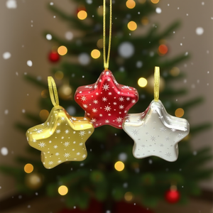Homeera Star Decorative Ornaments Iron 12.5cm Hanging Christmas Decoration - Product Image 2