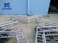 Structure de scène modulaire portable en alliage d'aluminium, capacité de charge 1000 kg, pour événements personnalisés, concerts, expositions