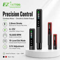 Machine à tatouer sans fil EZ Lola Light PMU avec batterie supplémentaire 800mAh, moteur sans noyau, stylo de maquillage permanent pour eyeliner, SMP, tatouage