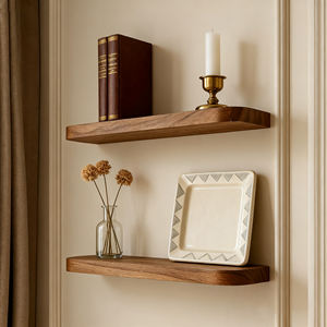 رفوف عرض عطر خشبية صلبة اسكندنافية مخصصة أرفف طافية لسوبر ماركت مع إضاءة للمتاجر حاصلة على شهادة CE SAA RoHS - Product Image 1