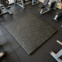Tapis en caoutchouc EPDM pour sols de gym, résistant à l'eau, anti-transpiration, inodore, protège les sous-planchers des rayures.