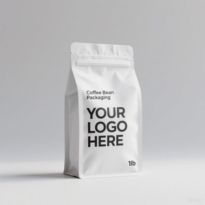 Sacs d'emballage en papier kraft de haute qualité avec logo personnalisé, 250g/500g/1kg, avec fermeture éclair et valve, pour café, thé et autres aliments - Product Image 2