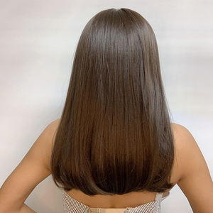 Peruk-pelucas sintéticas con flequillo para mujer, largas capas, ondas rectas, para fiesta diaria - Product Image 2