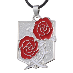 Collar con Colgante <span class=keywords><strong>de</strong></span> Aleación <span class=keywords><strong>de</strong></span> Zinc y Cuerda, Estilos Variados <span class=keywords><strong>de</strong></span> Anime Shingeki No Kyojin (Ataque a los Titanes), Joyería <span class=keywords><strong>de</strong></span> Cosplay con Alas, Espada y Rosa <span class=keywords><strong>de</strong></span> la Libertad - Product Image 2