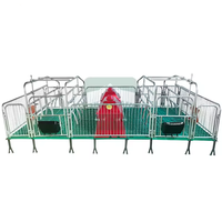 Nouveau Prix Imbattable : Caisse de Maternité Longue Durée pour Truies avec PVC et Acier Galvanisé, Garantie 1 An pour Élevage Porcin, Lit de Naissance pour Porcelets