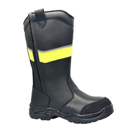 Bottes imperméables d'extérieur H-338 Botte de randonnée de sécurité en cuir supérieur ignifuge