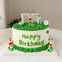 Großhandel Fußball Kuchen dekorative Ornamente Kreative Fußball Boy Plug-in Geburtstag Dekorationen