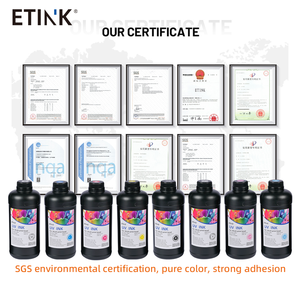 <span class=keywords><strong>Encre</strong></span> UV à faible odeur, résistante, pour imprimantes Epson I3200 XP600 I1600, impression sur tissus pour lightbox, impression sur revêtements muraux, WCMYK 1000ML - Product Image 6