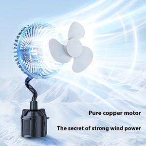 Nouveauté 2025 Ventilateur de voiture à trois vitesses 5V Réglage de la vitesse 12V Ventilateurs électriques de refroidissement pour voitures - Product Image 3
