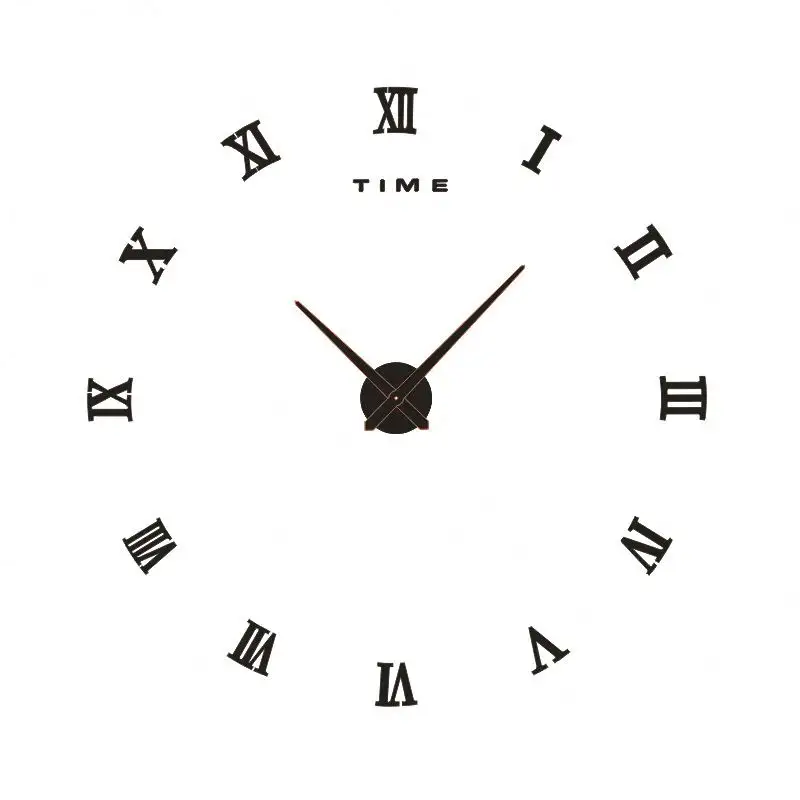 Commercio all'ingrosso caldo di vendita di grande formato orologio roma figura sulla parete FAI DA TE orologio