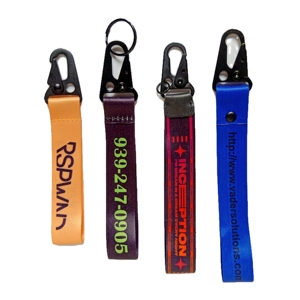 Porte-clés en gros style course avec logo, accessoire pendentif, chaîne en nylon - Product Image 2