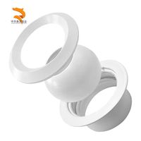 Diffuseur d'air à buse sphérique en plastique au design moderne pour systèmes CVC, climatisation, réglable, durable et facile à utiliser
