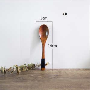 Cuillère en bois naturelle miniature de 12,5 cm à 14 cm - Product Image 6