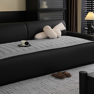 Corduroy <b>Sofa</b> Cushion Pad 145-185Cm Thickened Non-Slip All Seasons <b>Sofa</b> <b>Cover</b> Fabric Grid Pattern Machine Washable - Product Image 3