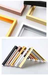 Hình chữ nhật Khung nhôm hợp kim kim loại hình ảnh khung cho hình ảnh vuông Gương nghệ thuật và bức tranh - Product Image 4