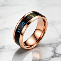 Bague d'humeur intelligente en acier inoxydable JLM Factory Direct avec détection de température pour hommes, femmes et amoureux – Bijou tendance et cadeau de mariage