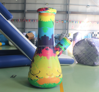 Le tabagisme géant gonflable de publicité extérieure Bongs le becher gonflable de ballons bong le modèle gonflable de conduites d'eau de becher de fumée