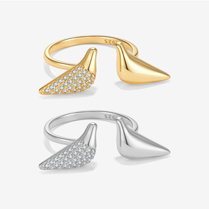 Bague classique à trois pierres taille émeraude, monture en or, environ 3x5mm, unisexe, pour usage quotidien - Product Image 1