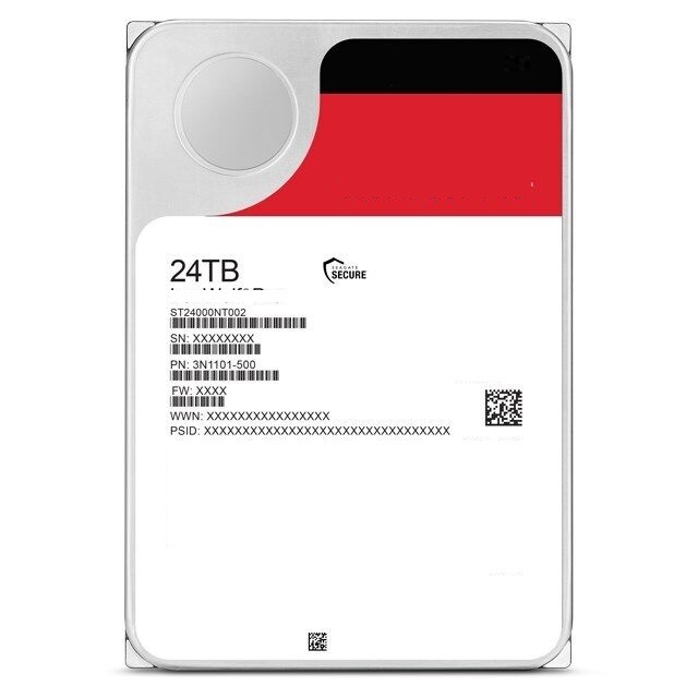 ST24000NT002 Internal Hard Drive 3.5" 24 TB Serial 7200RPM & SATA 6Gb/s & 512MB Cache for Data Center Mass Storage
