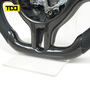 Volant en fibre de carbone LED véritable TDD compatible avec BMW E46 - Product Image 5