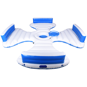 8-Người Bền Có Thể Tháo Rời Phòng Chờ Ghế Lưới Chất Liệu PVC 500Kg + Công Suất Trẻ Em Công Viên Nước Hồ Bơi Lớn Inflatable Nổi Đảo - Product Image 5