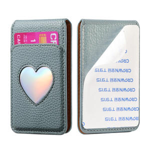 Nouvelle coque de téléphone de luxe en PU imperméable avec porte-cartes miroir et fermeture à clip pour iPhone 16 Pro Max Plus - Product Image 3