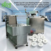 Nouvelle machine de codage laser UV CNC automatique haute vitesse BMG pour bouchons de bouteilles, impression de données variables, refroidissement par eau, un article, un code