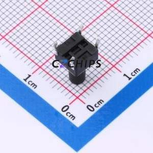 SMG-01-H100A1 Tactile Switch DIP-4P,6x6mm Switch Single Pole Single Throw Round Button 2.5N 6mm - Product Image 2