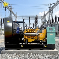 Groupe électrogène au gaz naturel Hanma 500 kVA à châssis ouvert, enceinte insonorisée avec ATS (démarrage automatique) pour bâtiments commerciaux, alimentation de secours hybride renouvelable