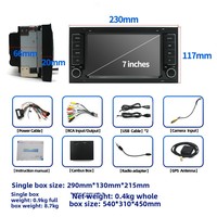 Radio con Pantalla Táctil Android de 7 Pulgadas para VW Volkswagen 2004-2011 Touareg 2009 T5 Multivan/Transporter con GPS, Estéreo para Auto, Carplay