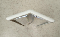 Protections d'angle rondes en PVC rigide pour cloisons sèches avec support en aluminium à l'intérieur