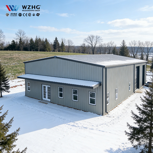 Bâtiment industriel préfabriqué en acier de grande envergure, durée de vie de 50 ans, résistance au vent de 200 km/h, certifié ISO9001, prix direct usine - Product Image 1