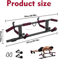 Barre de traction pour cadre de porte avec poignée ergonomique, barre de traction pour cadre de porte avec entraînement professionnel pour l'exercice à domicile