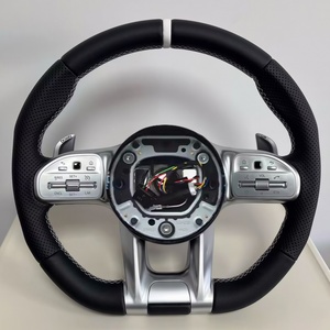 Volant en cuir personnalisé pour <span class=keywords><strong>Mercedes</strong></span> Benz <span class=keywords><strong>AMG</strong></span> W204 W205 W213 W218 W177 W176 W167 W211 C300 C63 C43 - Product Image 2