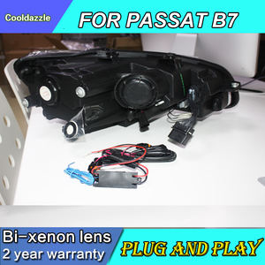 Feu pour Volkswagen <span class=keywords><strong>Passat</strong></span> B7 2011-2015, phare à LED avec yeux d'ange, feu <span class=keywords><strong>de</strong></span> <span class=keywords><strong>jour</strong></span> - Product Image 3