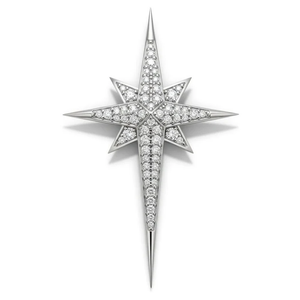 Collection de Broches Interstellaires de Luxe en Or Blanc 18K Plaqué Or, Design Inspiré du Cosmos, Idéales pour Fêtes et Mariages Étoilés - Product Image 2