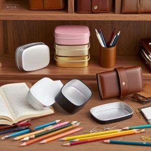 Luxury Airtight <b>Metal</b> Soap <b>Boxes</b> Square Aluminum Containers with Custom Printing for Home and Travel Use - Product Image 3