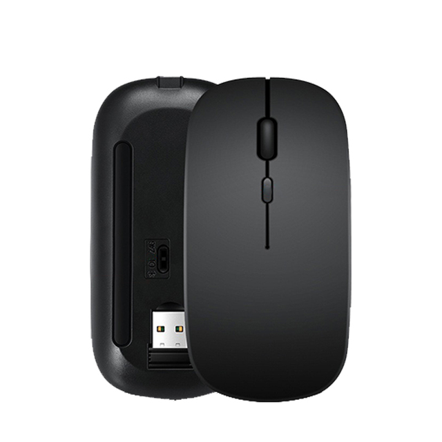 Wireless Rechargeable Mouse for Laptop Computer Tablet PC Slim Mini Small Mouse for Business