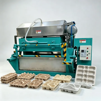 Mesin Baki Telur Multi-Spec 6 12 30 Sel dengan Pengering Logam, Lini Produksi Pencetakan Pulp Otomatis untuk Pengemasan Telur Industri