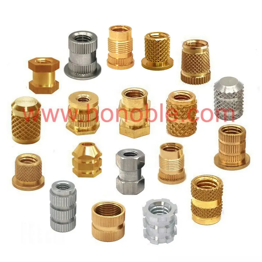 Thread Threaded Inserts and brass nut for 3d printer parts, nut for plastic molding