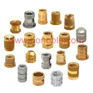 Thread Threaded Inserts and brass nut for 3d printer parts, nut for plastic molding