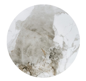 Bắc Âu hiện đại tối giản vòng Bàn cà phê thiết lập ánh sáng sang trọng cơ sở bằng gỗ với đá cẩm thạch hàng đầu cho nhà nhỏ đồ nội thất phòng khách - Product Image 3