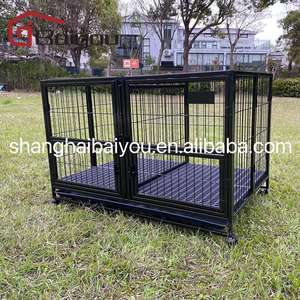 43in nhiệm vụ nặng nề Stackable Lớn con chó lồng kim loại cũi con chó lồng cũi - Product Image 4