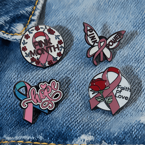 Dễ Thương Phim Hoạt Hình Màu Hồng Bướm Kim Loại Trâm Kẽm Hợp Kim Trâm Đơn Giản Cho Ba Lô, Hàng Ngày Mặc Phụ Kiện - Product Image 2